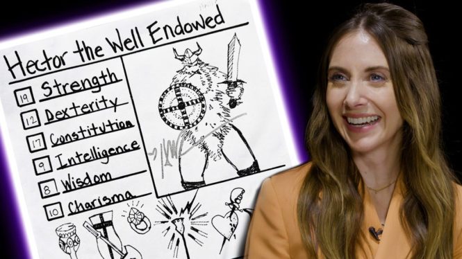 Alison Brie Reads Her Original D&D Character Sheet from Community