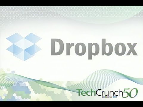 Dropbox launches on the TechCrunch stage in 2008