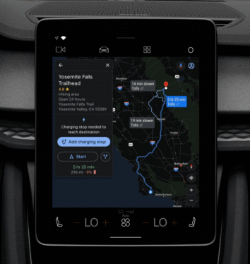 Google intros new features for EVs with Maps built in