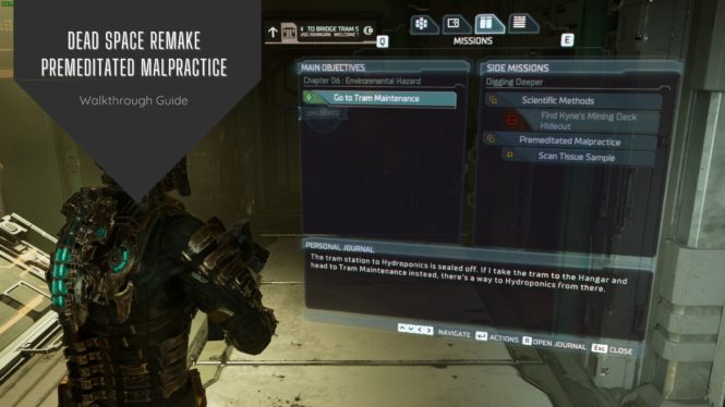 How to Complete the Premeditated Malpractice Side Quest in Dead Space Remake