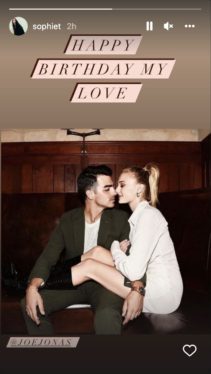 Joe Jonas Celebrates Sophie Turner’s Birthday With Romantic Post: ‘Here’s to More Nights Being Real With You’