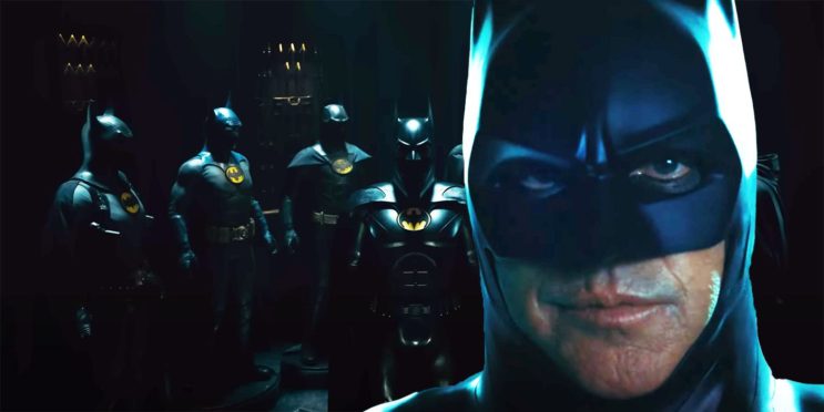 Keaton’s 7 Batman Costumes In The Flash Hint At What Happened Between Movies