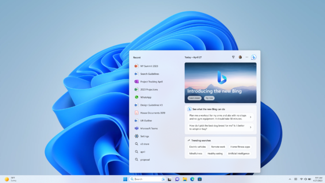 Microsoft brings the new Bing to Windows 11 and launches Phone Link for iOS