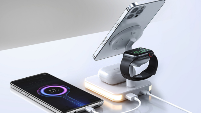 Save 35% on a wireless charging station that powers 4 devices