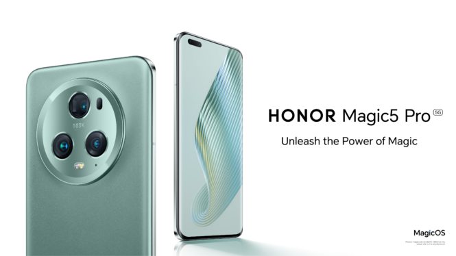 The new Honor Magic 5 Pro smartphone has a truly unusual design