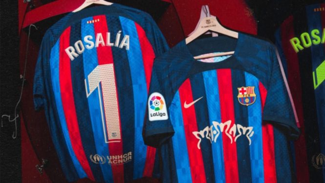 FC Barcelona Jerseys Will Sport Rosalía’s ‘Motomami’ Logo for El Clásico Match