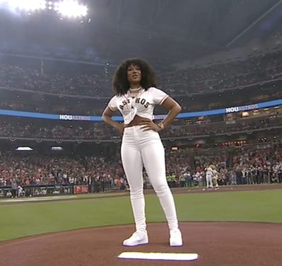 Hometown Hot Girl: Megan Thee Stallion Throws First Pitch for Houston Astros Opening Day