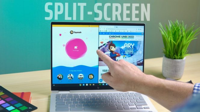 How to split screen on a Chromebook