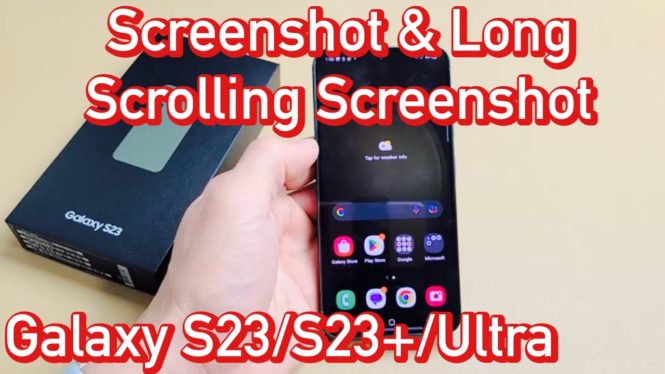 How to take a screenshot on the Samsung Galaxy S23