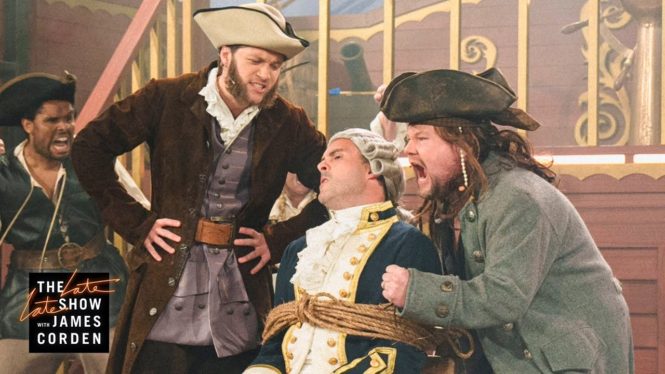 Shiver Me Timbers! Niall Horan Plays Dancing Pirate in ‘Late Late Show’ High Seas Musical