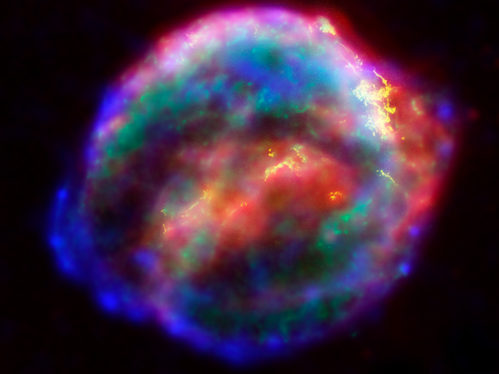 Telescope captures the remnants of a supernova first seen 2,000 years ago