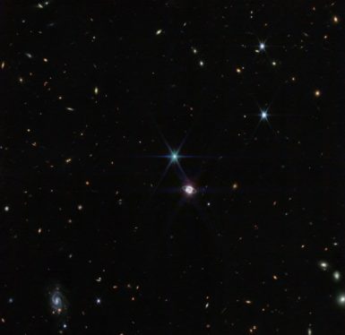 The JWST captures a rare star about to go nova