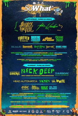 The Used, Pierce the Veil, Sleeping With Sirens & Thursday to Headline 2023 So What?! Festival