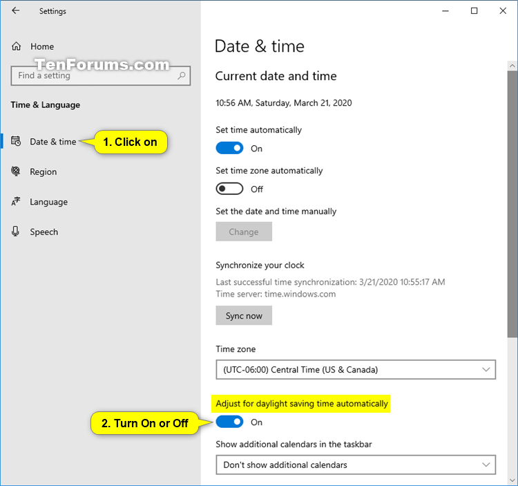 Will my computer automatically update for daylight saving time?