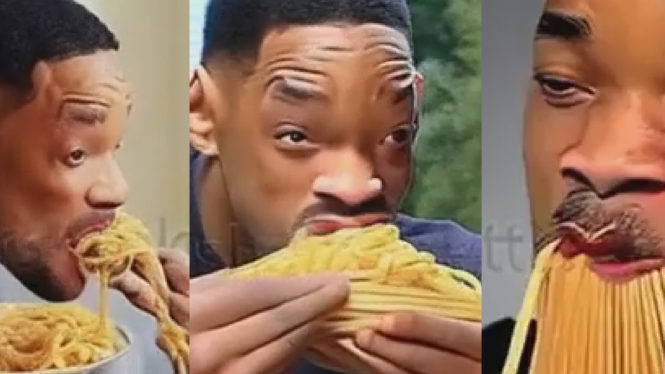 Yes, Virginia, there is AI joy in seeing fake Will Smith ravenously eat spaghetti