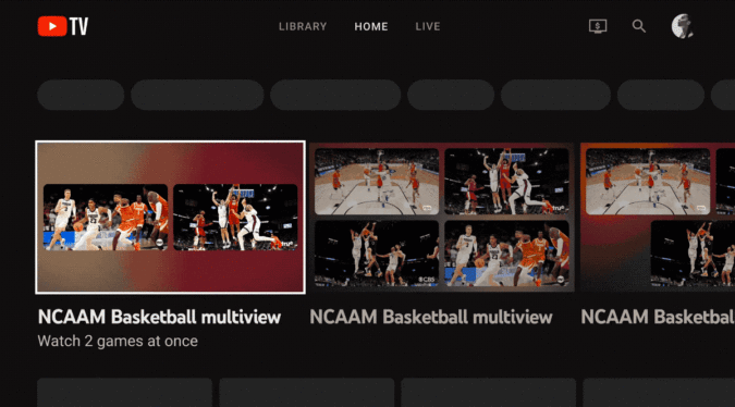 YouTube TV rolls out multiview: watch up to 4 NCAA games at once