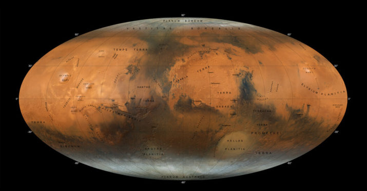 A Fresh Map of Mars, From a Spacecraft Called Hope