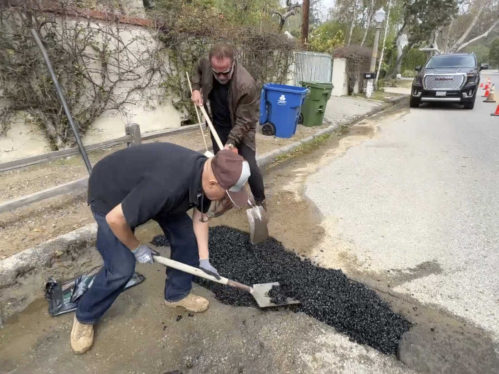 Arnold Schwarzenegger Fills ‘Pothole’ That City Says Was Actually an Important Hole