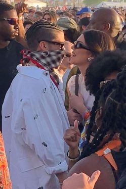 Bad Bunny Spotted Getting Cozy With Kendall Jenner at Coachella