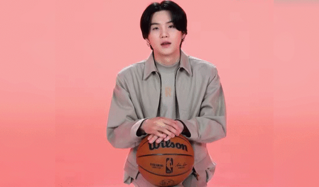 BTS’ Suga Is Now an Ambassador for the NBA: ‘Personally a Great Honor’