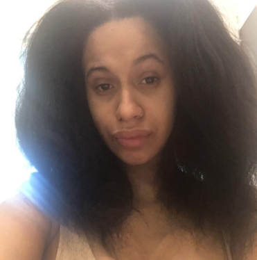 Cardi B Says Offset Encouraged Her to Take ‘No Makeup, No Filter’ Selfie