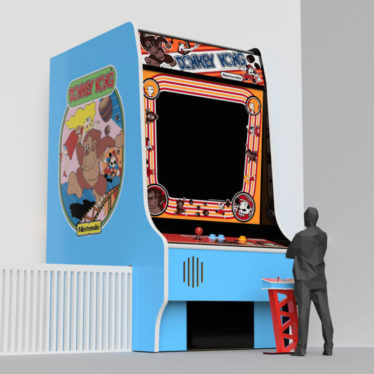 Here’s the tech used to create a nearly 20-foot-tall Donkey Kong cabinet