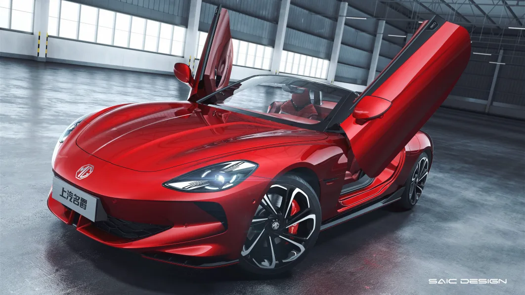 MG Cyberster electric roadster officially unveiled in China