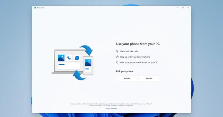 Microsoft starts rolling out iOS support for Phone Link syncing to all Windows 11 users