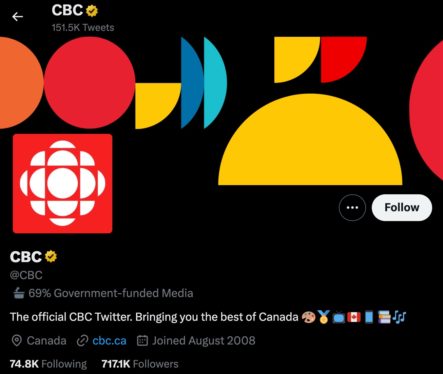 Musk feuds with another public broadcaster, labels CBC “69% Government-funded”