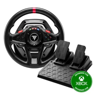 This Thrustmaster racing wheel and pedals set for Xbox is $60 off