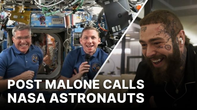 Watch Post Malone Interview Two NASA Astronauts in Space for Earth Day