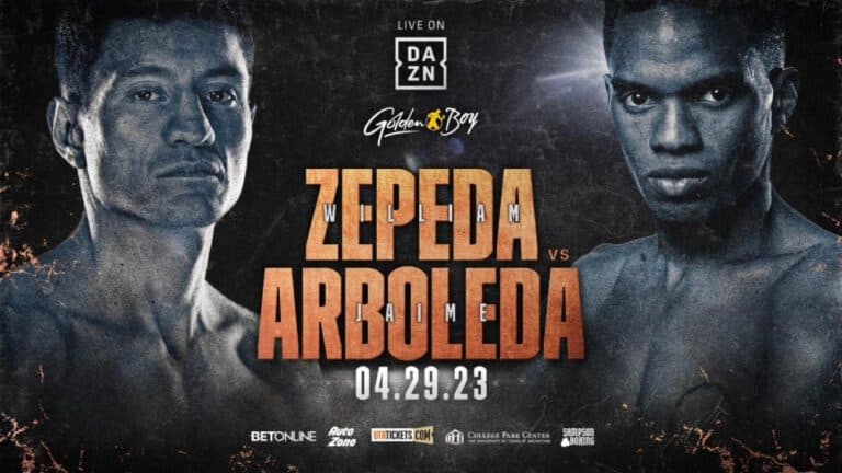 William Zepeda vs. Jaime Arboleda: How to watch boxing this weekend