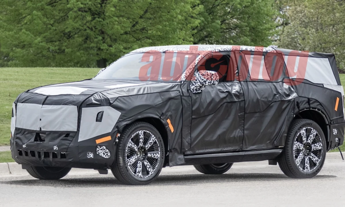 Cadillac Escalade IQ spy photos show off flagship electric SUV