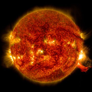 Life on Earth might have gotten a boost from the Sun’s mega-tantrums