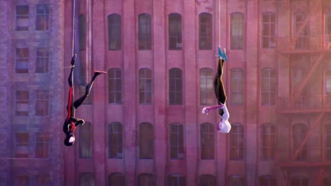 Miles and Gwen Have a High-Flying Reunion in This Spider-Man: Across the Spider-Verse Clip