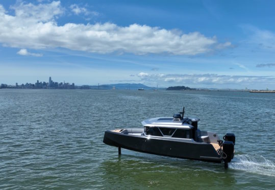 Navier’s hydrofoiling electric cruises west coast waterways to line up first pilot programs