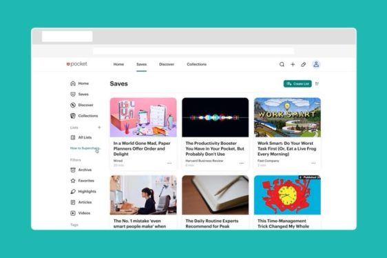 Pocket users can now create multiple collections of articles, videos and websites