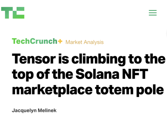 Tensor is climbing to the top of the Solana NFT marketplace totem pole