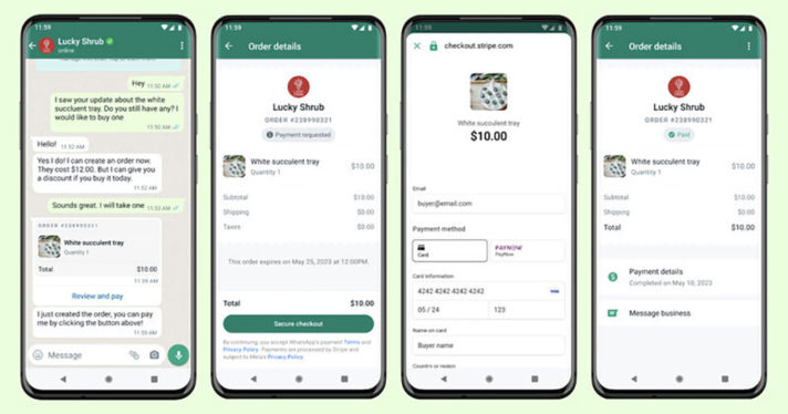 WhatsApp now allows Singapore-based users to pay businesses within the app