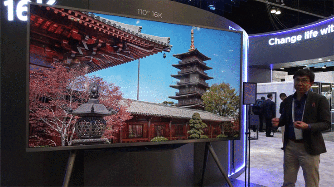 World’s First 110-Inch, 16K TV Has Over 132 Million Pixels