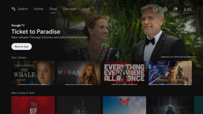 Android TV’s new Shop tab lets you buy movies from different providers