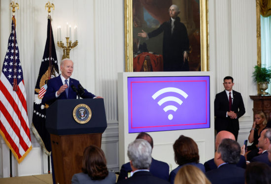 Biden unveils $42 billion broadband internet plan