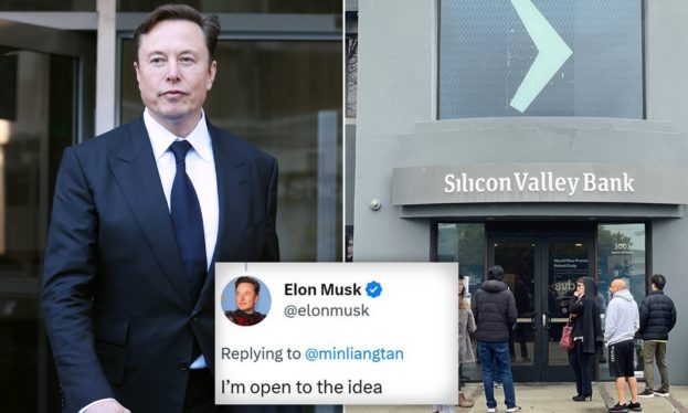 Elon Musk says he’s ‘open to the idea’ of buying Silicon Valley Bank