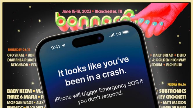 False 911 Calls Skyrocket During Bonnaroo as the iPhone Mistakes Dancing for Car Crashes