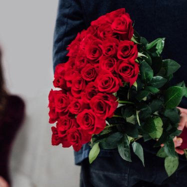 Get 2 dozen roses, a vase, and free shipping for 54% off the usual price