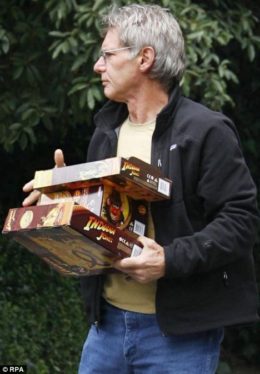 Harrison Ford Playing With Indiana Jones Toys Is Everything