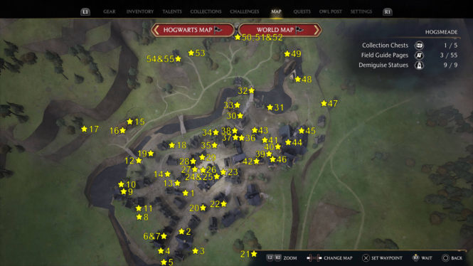 Hogwarts Legacy All Field Guide Pages In Hogsmeade South