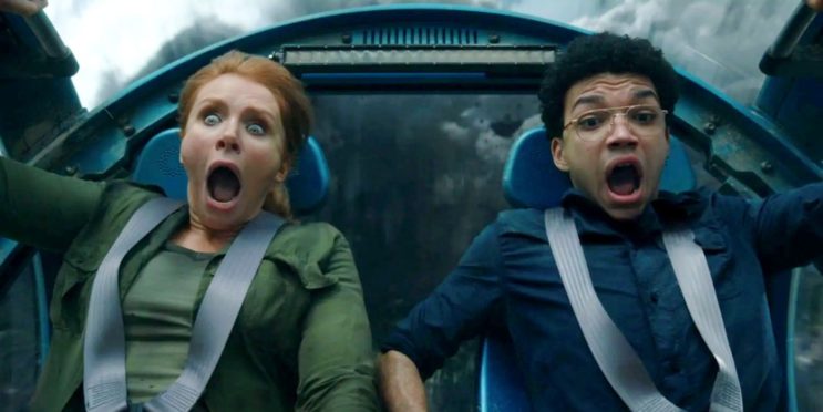 Jurassic World Star Shares BTS Video Of Fallen Kingdom’s “Terrifying” Gyrosphere Stunt