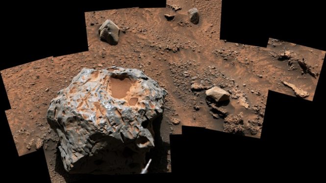 NASA rover discovers a hefty meteorite on Mars