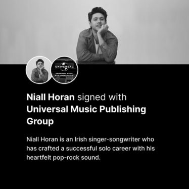 Niall Horan Signs Publishing Deal With UMPG